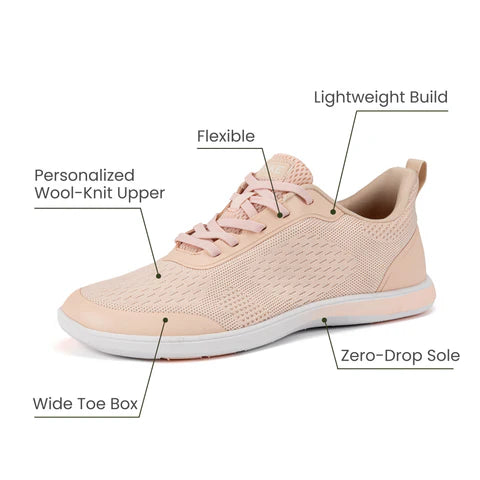 Flame - Hands-Free Barefoot Shoes for Pain Relief - Light Pink